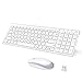 Produktbild Keyboard and mouse UK layout rechargeable keyboard, (Weiss, Grau)