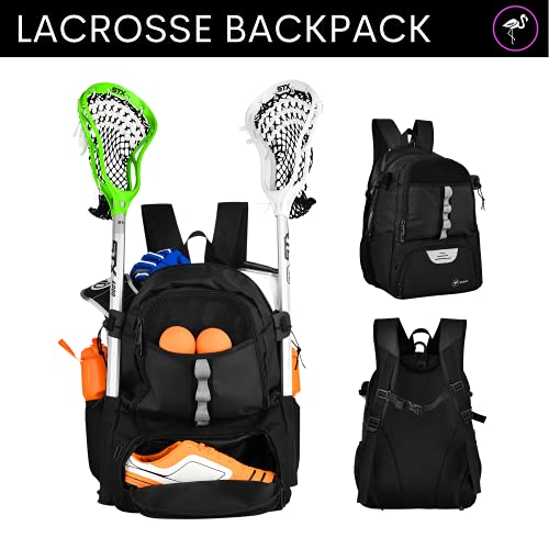 Erant Lacrosse Bag Backpack – Lacrosse Bags For Boys – Girls Lacrosse Backpack With Stick Holder – Lacrosse Bags For Girls – Field Hockey Bags – Lacrosse Stick Bag – Lax Backpack – Lacrosse Bag Youth #TOP2