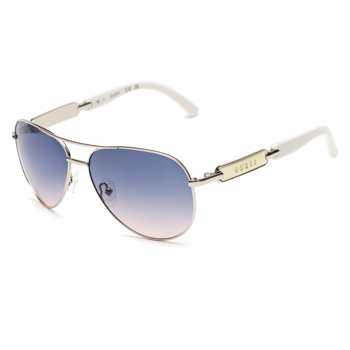 GUESS Gafas de Sol Mujer Gu7295-6010w Sunglasses Diameter 60 mm Multi-Coloured Medidas: 10 x 10 x 10 Centímetros, Colourful, Medidas: 10 x 10 x 10 centímetros