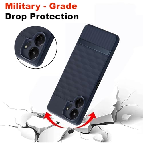 Image of Shockproof Case for Mi Redmi 13C 4G / Poco C65 4G | Full Camera Protection | TPU Flexible Back Cover for Mi Redmi 13C 4G / Poco C65 4G (Steel Blue)