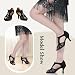 Imagen de Jywmsc Mujeres Negro Zapatos de Baile de Salón Zapatos de Suela de Gamuza Salsa Latina Zapatos de Práctica de Tacón Bajo 7