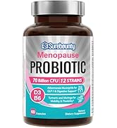 Surebounty Menopause Probiotic Supplement for Women, 70 Billion CFU, with Akkermansia Muciniphila...