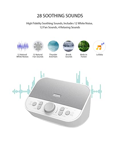 Riptunes White Knight- White Noise Sound Machine W/ 28 Soothing Sounds, Sm128 Enjoy Your Sleep With This Great Noise Machine #TOP2