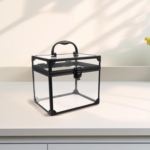 Organizador de vinilos de acrílico con asa para dormitorio 8