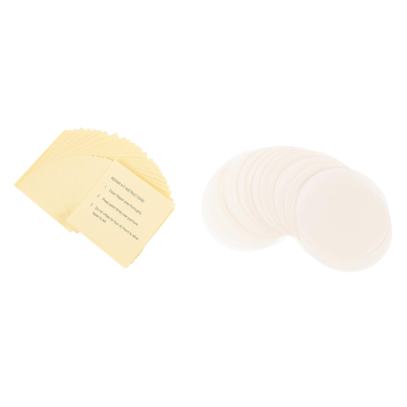 Toddmomy 300pièces Patches De Réparation Auto-adhésifs pour Anneaux De Natation Gonflables Kit Étanche Ronds Carrés pour Flotteurs Bateaux Et Matelas Gonflables