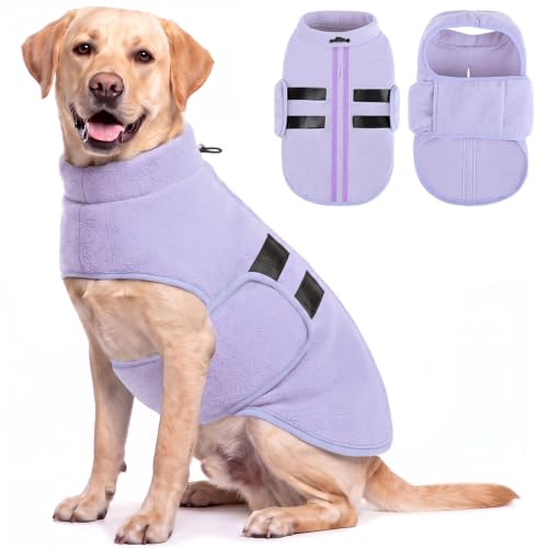 Image of XXL Dog Sweater, Soft Big Dog Fleece Sweater for Winter, Easy On Pullover