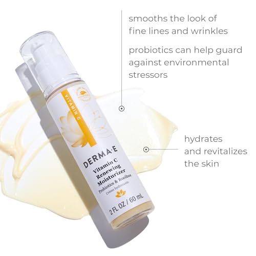 DERMA-E Vitamin C Renewing Moisturizer – Brightening and Hydrating Facial Skin Renewing Cream – Anti-Aging Facial Moisturizer and Day Cream, 2 oz - Image 3