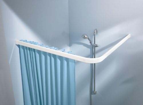 Kleine Wolke Corner Rod - Hook Free - White (35.4 x 35.4in [90 x 90cm])