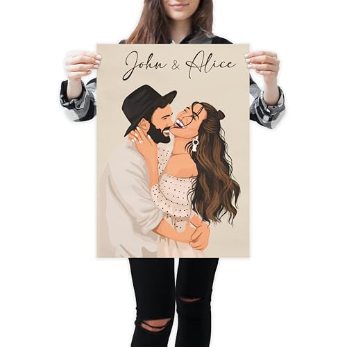 NudoHome Personalized Custom Realistic Portrait – Hand-Drawn from...
