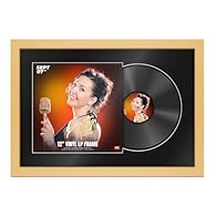 DISPLAY YOUR MUSIC MEMORIES: Turn your favourite albums into timeless wall art. This premium vinyl CD frame displays both the record and its cover together in a stylish overlapped layout that brings sound and design into perfect harmony. PREMIUM BUIL...
