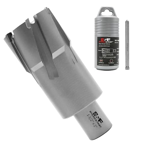 Image of S&F STEAD & FAST Carbide Annular Cutter 1-1/2" Cutting Diameter, 2" Depth of Cut, 3/4" Weldon Shank