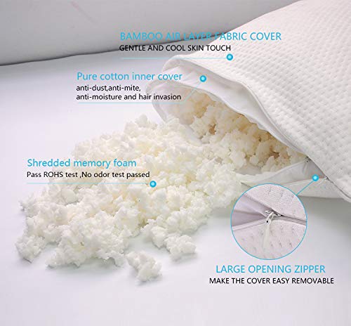 gw-BetterSleep Luxury Shredded Foam Pillow (Twin Pack) - Image 5