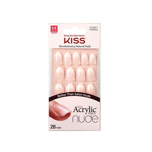 KISS Salon Acrylic Nude 28 Nails (3 PACK, KAN02)