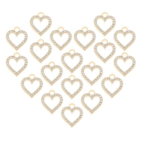 Breloque cœur strass pour personnaliser vos bijoux faits main au quotidien