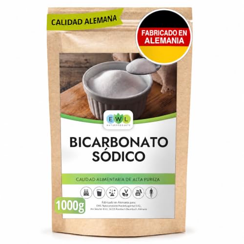 EWL Bicarbonato de Sodio Uso Alimentario 1kg | Polvo Fino | Puro al 100%