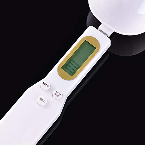 KKmoon Balança de colher medidora portátil eletrônica portátil pesa 500g / 0,1g tela grande para eco