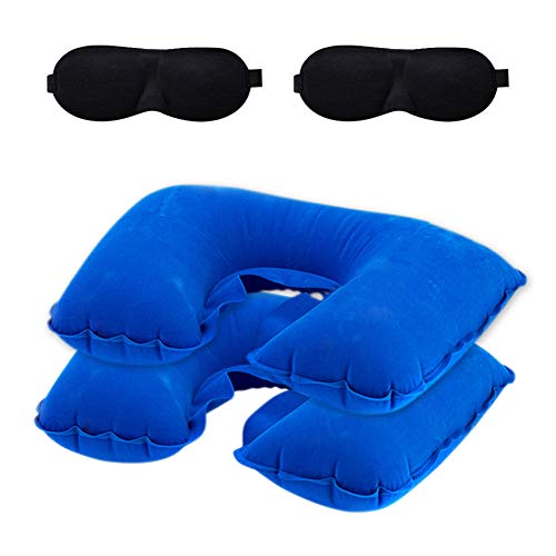 YIHAO Cuscino da collo Viaggio Gonfiabile 2 Pacchi...