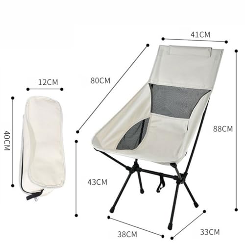 Chaise de camping pliable ultra légère pour randonnée et plage - 3
