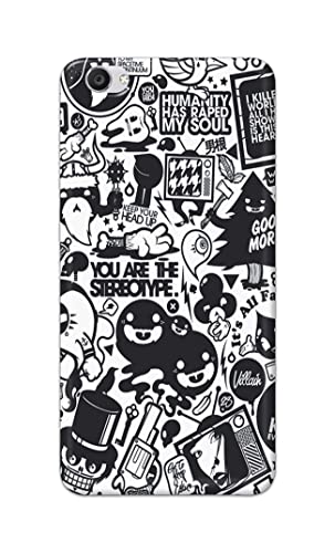 Image of Printed Hard Back Cover Case for Vivo Y55 | Vivo Y55L | Vivo Y55s Back Cover (Mixed Cartoon) -1302