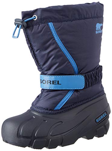 Sorel Youth Flurry Boot for Rain and Snow - Waterproof - Collegiate Navy - Size 1