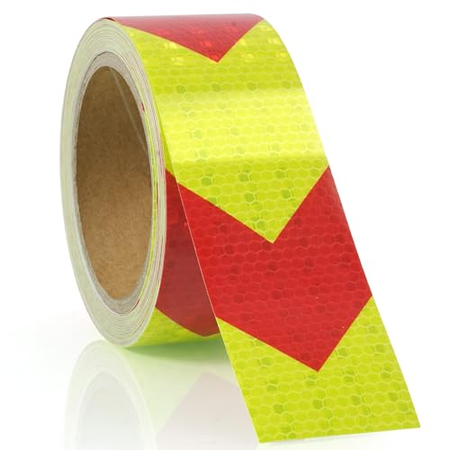 AOOWU Nastro Riflettente Adesivo, 10mx5cm Autoadesivo Nastro Catarifrangente Adesivo, Impermeabile