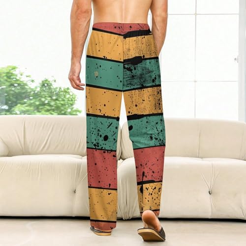 Vintage Bass Guitar Men's Pajama Pants Lightweight Pjs Bottoms Sleep Lounge Pant with Pocket Drawstring2