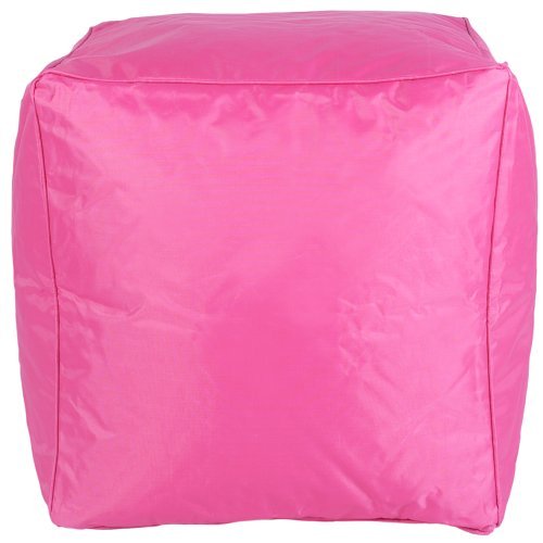 Sattva Square Footstool Cover (Without Beans) - Pink