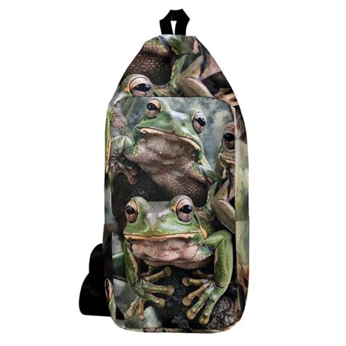 Sac à dos de voyage et de randonnée grenouilles homme femme petit sac à bandoulière