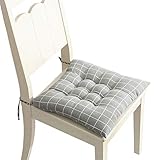 carreau de chaise rouge Taille: 40x40cm COMVIP Coussin de Chaise Imprimé Doux Classe Bureau Galette de Chaise 40x40cm Carré-Carreaux