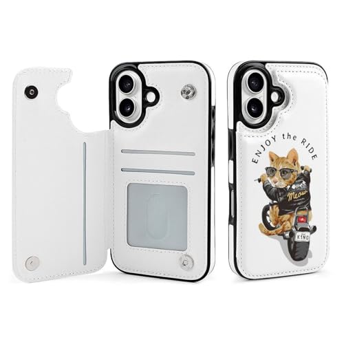 �� �˂� �������� �o�C�N ���킢�� iPhone 16 �P�[�X �蒠�^ �_�b�t�B�[ �V�F���[���C �X�e�����[ �A�j�� �S�@��Ή� �J�[�h���[ �X�}�z�P�[�X ���z�^ �J�o�[ �g�уP�[�X ������� �S�ʕی� Pu���U�[ �X�^���h�@�\ ���� �v���[���g