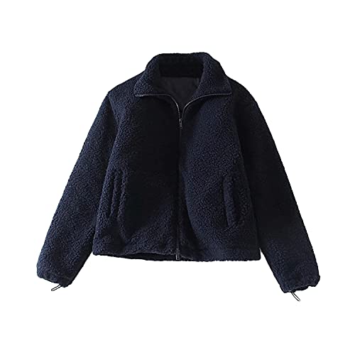 Veste à capuche polaire femme en fausse fourrure avec poches