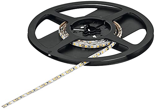 Hafele LED Strip Light Loox5 LED 2060, Ribbon, Flexible, Dimmable, 12 V,with 120 LEDs/m, 3/16” Wide, 16.4 ft Long, Warm White 3000 K