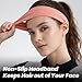 GOGO Stretchy Headbands Gray for Women, Non-Slip Sweat Headbands Thin Hair Band for Running Yoga Sport