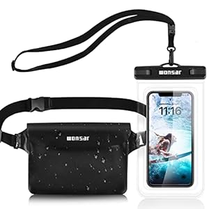 Wonsar Wasserdichte Handyhülle und Hüfttasche Set