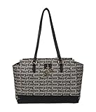 Juicy Couture Love Lock Satchel Black/Beige One Size