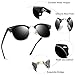 KANASTAL Semi Rimless Sunglasses Polarized for Women Men Classic Half Frame Sun Glasses with UV400 Protection Fashion Retro Browline Design Shades