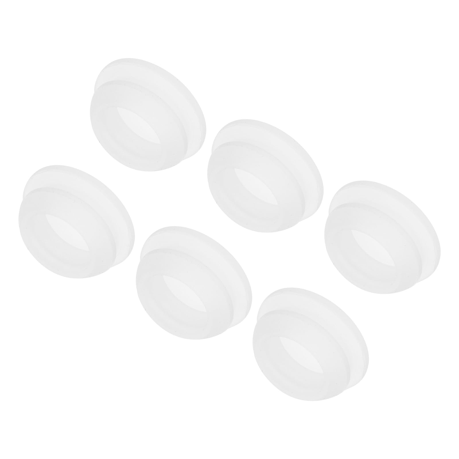 QUARKZMAN 25 Piezas Tapones De Silicona, Tapones Redondos De Bloqueo A Presión Para Agujeros De 6-7mm, Tapones De Agujero Impermeables Para Tubos De Metal, Translúcidos