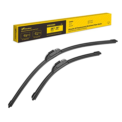 Raidbee Wiper Blades,26 Inch + 16 Inch Wiper Blades Automotive Replacement Windshield Wiper Blades Replacement For Cr-V 16-12, Rav4 22-13 Wiper Blades For My Car #TOP1