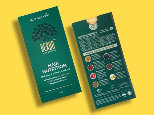 Image of Hair Nutrition Supplement100% Organic | Hair Fall Control & White Hair Reversal - 250g