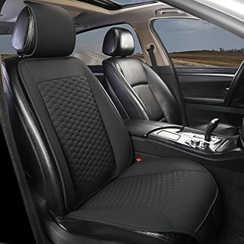 Black Panther PU Leather Front Seat Cover Cover