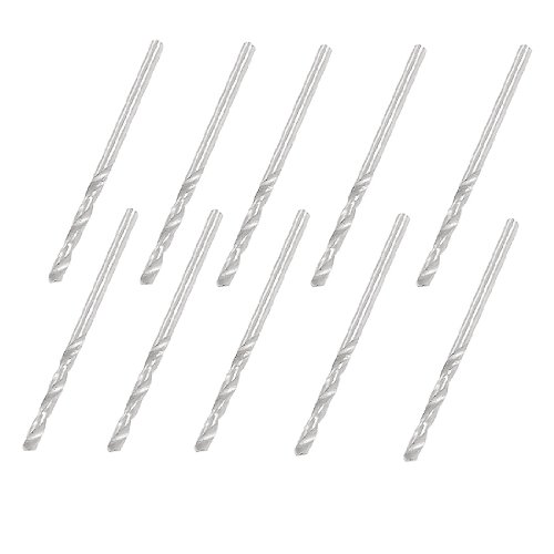 Aexit Replacement 2.5mm Tool Holder Dia Spiral Flute HSS Twist Electric Drill Bit 10 Pcs Model:56as170qo45