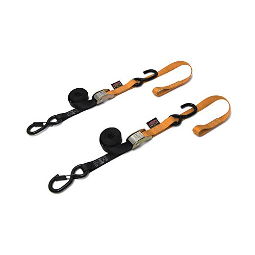 Preisvergleich Produktbild Spanngurte schwarz / orange Paar