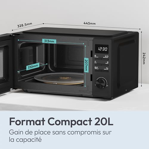 Micro ondes Grill CANDY CMW520GDB 8 Menus Digital - vue 3