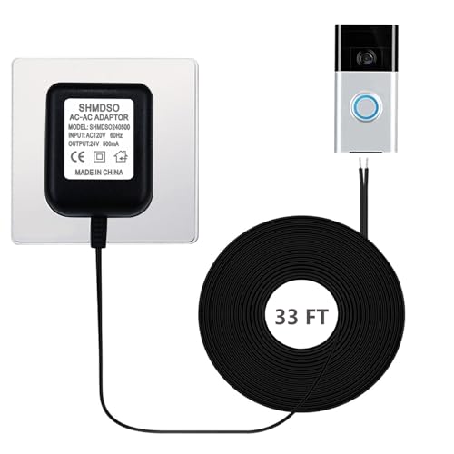 24V Power Supply for Video Doorbells (33 Feet)
