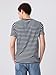 GAP Mens Everyday Soft Crew Neck T-Shirt T Shirt, Navy Feeder Stripe, Large US