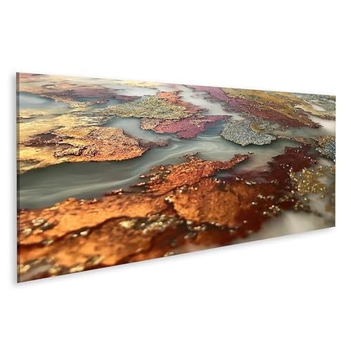 Salon pour les amateurs d'art transformé par le tableau sur toile panorama islandburner