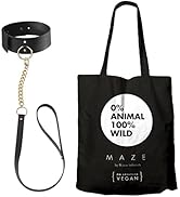 Bijoux Indiscrets - MAZE - Wide Choker Black - Halskette mit Band - 100% Regulierbar - Aus recyce...