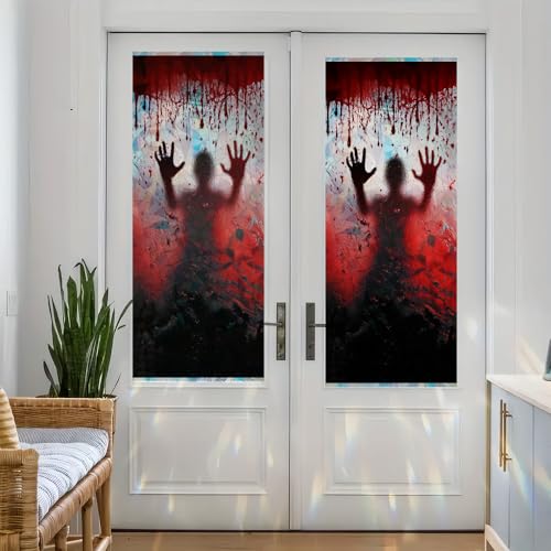 Adhesivo para ventana decoración Halloween 17.3x39.3 pulg miniatura 5