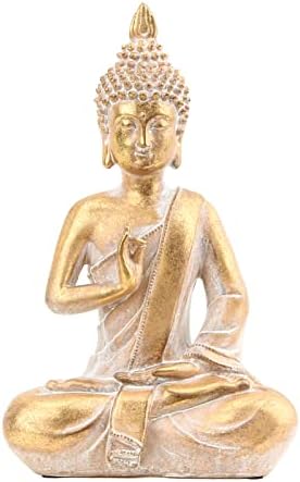 Buddha Statues Buddah Statute Buda – Buddha Statue for Meditation Decor,Buda Statues Spiritual Zen Decor,Buddha Statues and Figurine for Home Decor Gold Color 10 inch