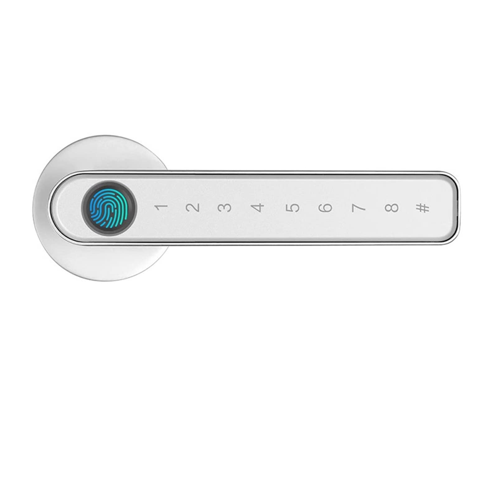 Cerradura Inteligente Del Teclado, Cerradura de puerta de huella dactilar de súper seguridad, teclado biométrico inteligente de entrada sin llave, cerradura de manija de palanca de contraseña, cerradu